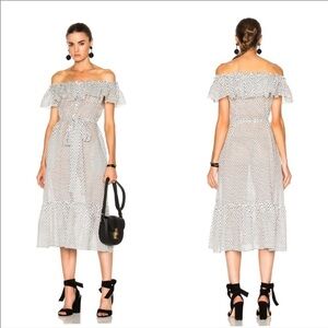 Lisa Marie Fernandez | Mira polka dot midi Dress